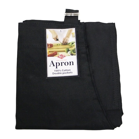 Kitchen Basics Ritz 2 pocket Black Cotton Solid Apron 70414